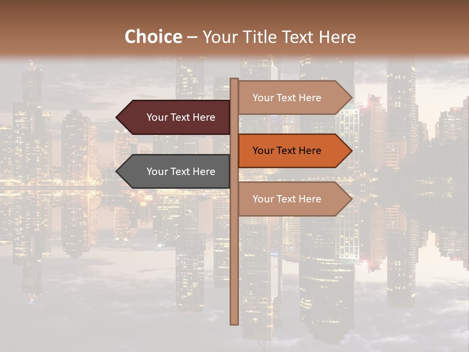 Landscape Black View PowerPoint Template