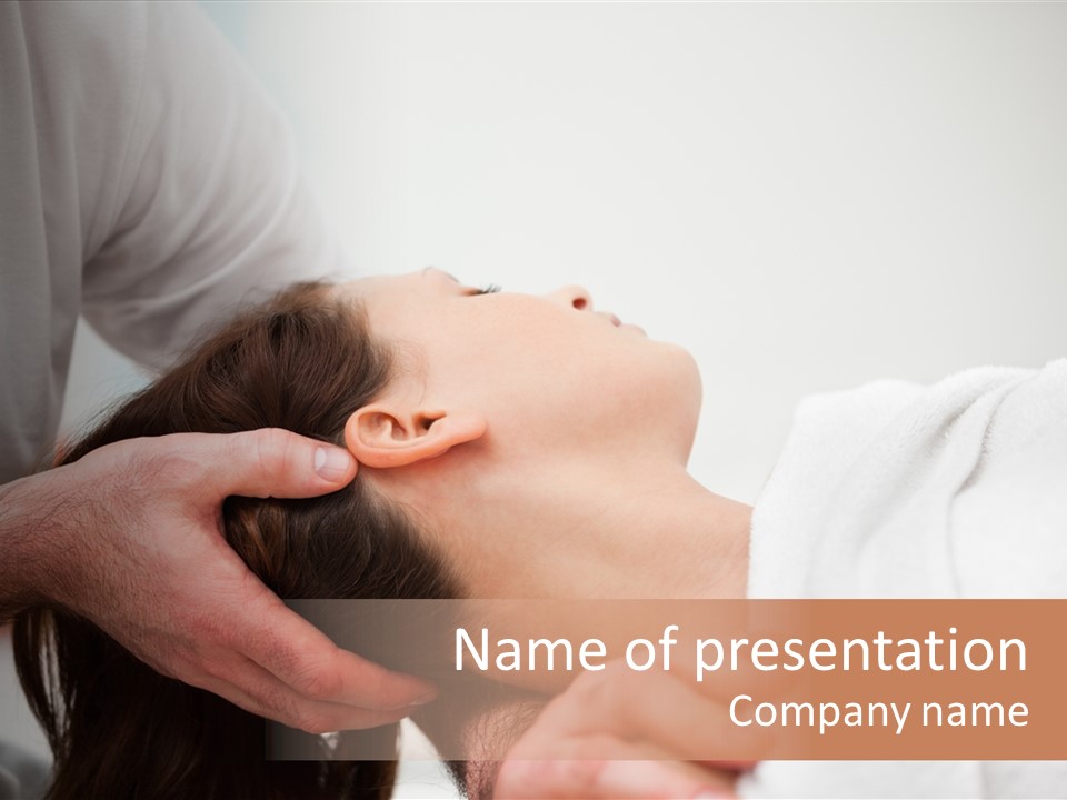 Chiropractor Alignment Mid Adult PowerPoint Template