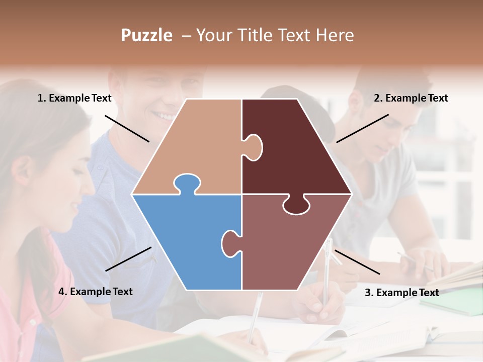 Beautiful Side View Male PowerPoint Template