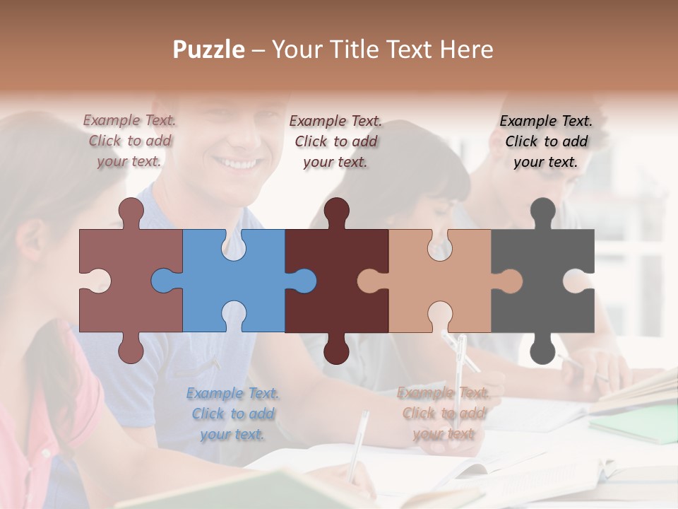 Beautiful Side View Male PowerPoint Template