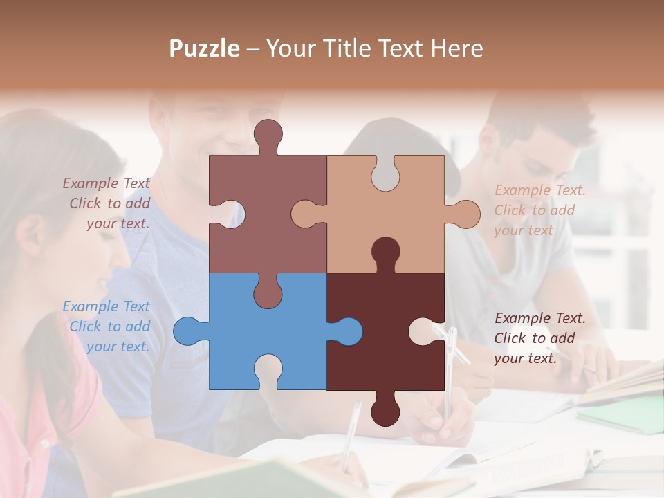 Beautiful Side View Male PowerPoint Template