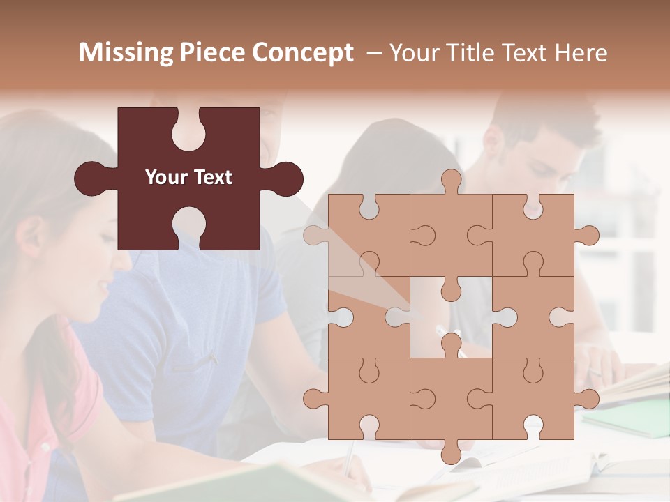 Beautiful Side View Male PowerPoint Template