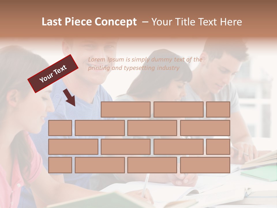 Beautiful Side View Male PowerPoint Template