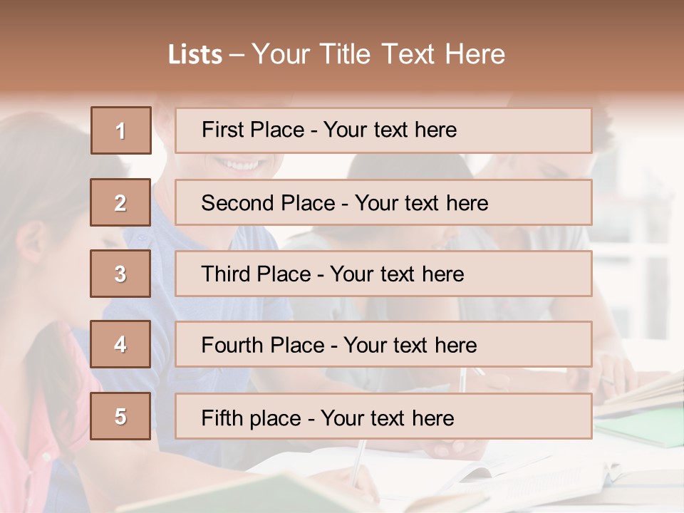 Beautiful Side View Male PowerPoint Template