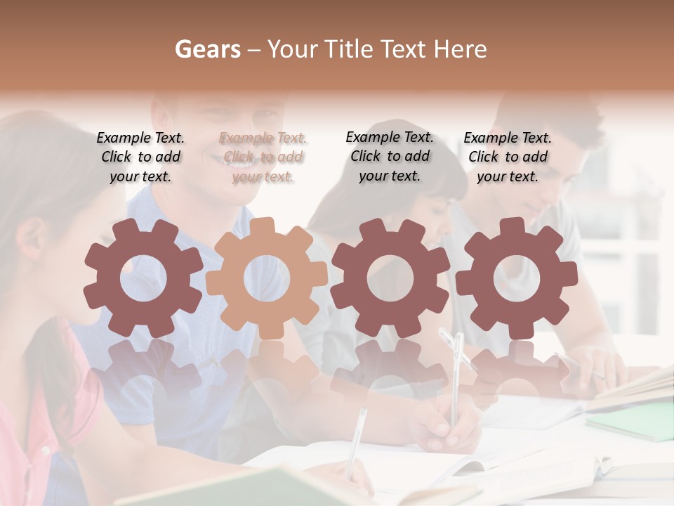 Beautiful Side View Male PowerPoint Template