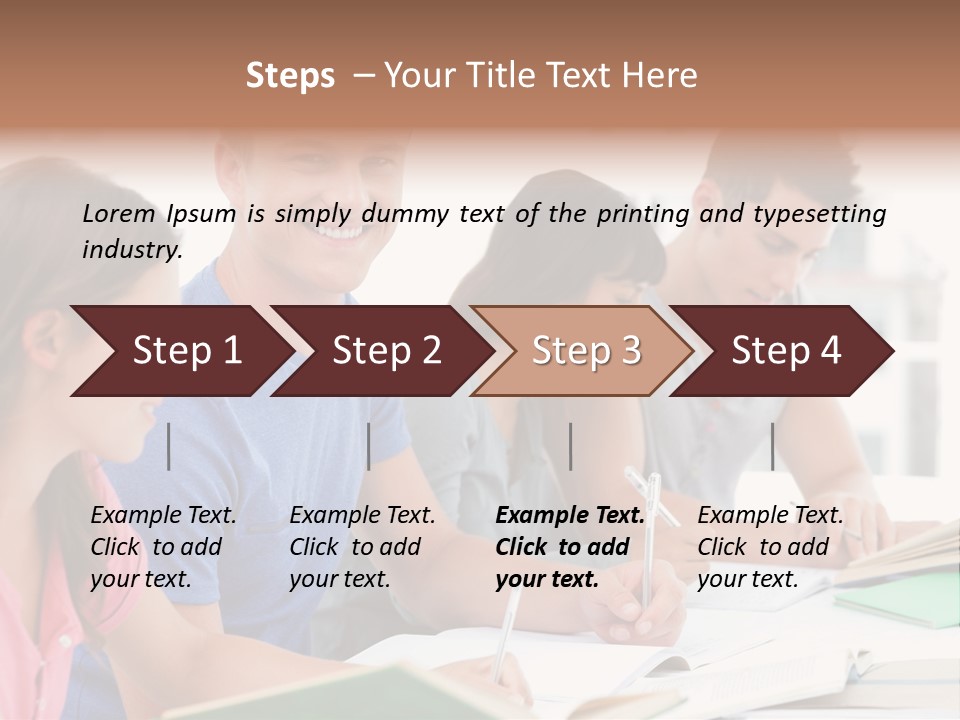 Beautiful Side View Male PowerPoint Template