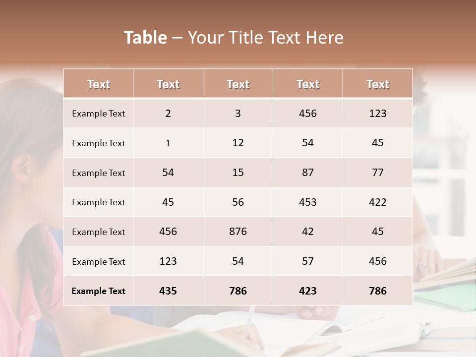 Beautiful Side View Male PowerPoint Template