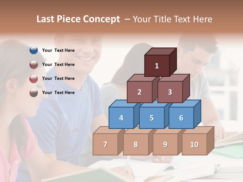 Beautiful Side View Male PowerPoint Template