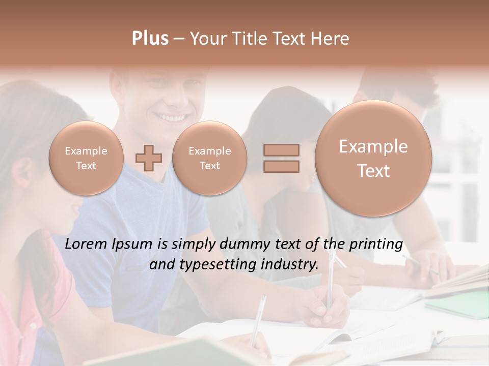 Beautiful Side View Male PowerPoint Template