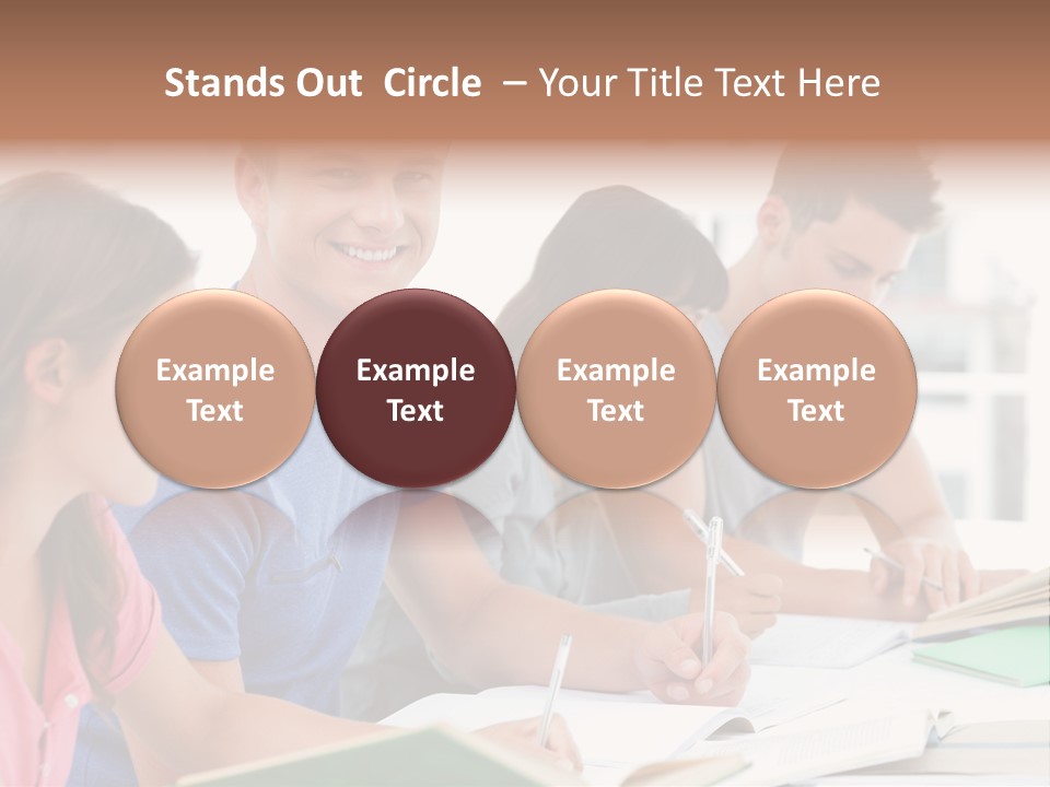 Beautiful Side View Male PowerPoint Template