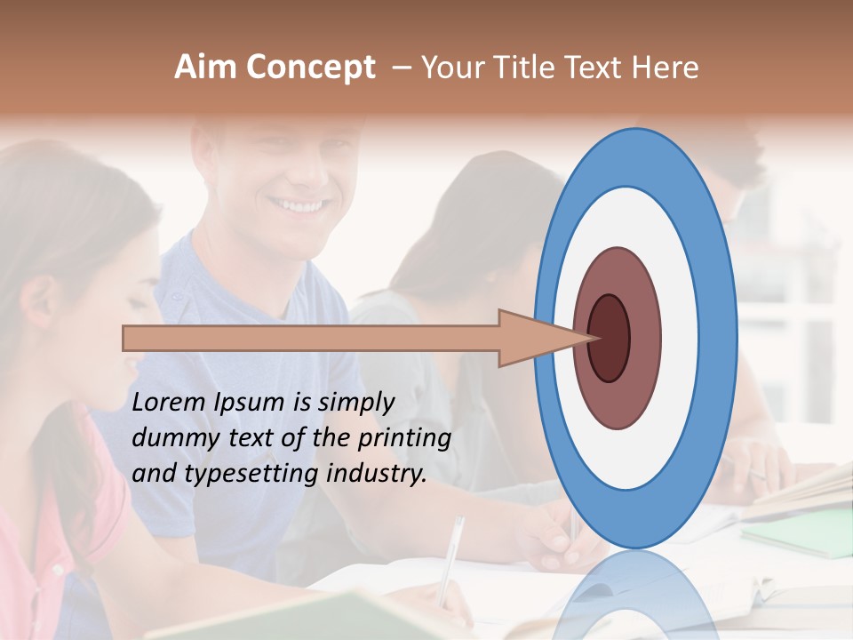 Beautiful Side View Male PowerPoint Template