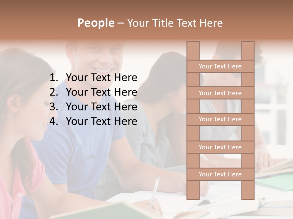 Beautiful Side View Male PowerPoint Template