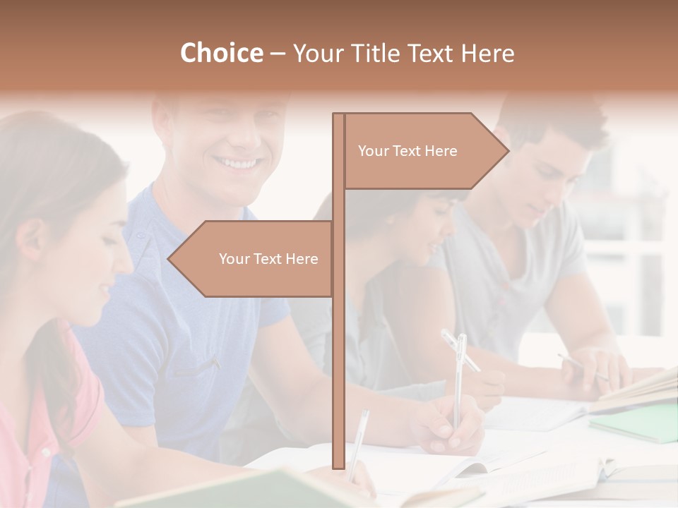 Beautiful Side View Male PowerPoint Template