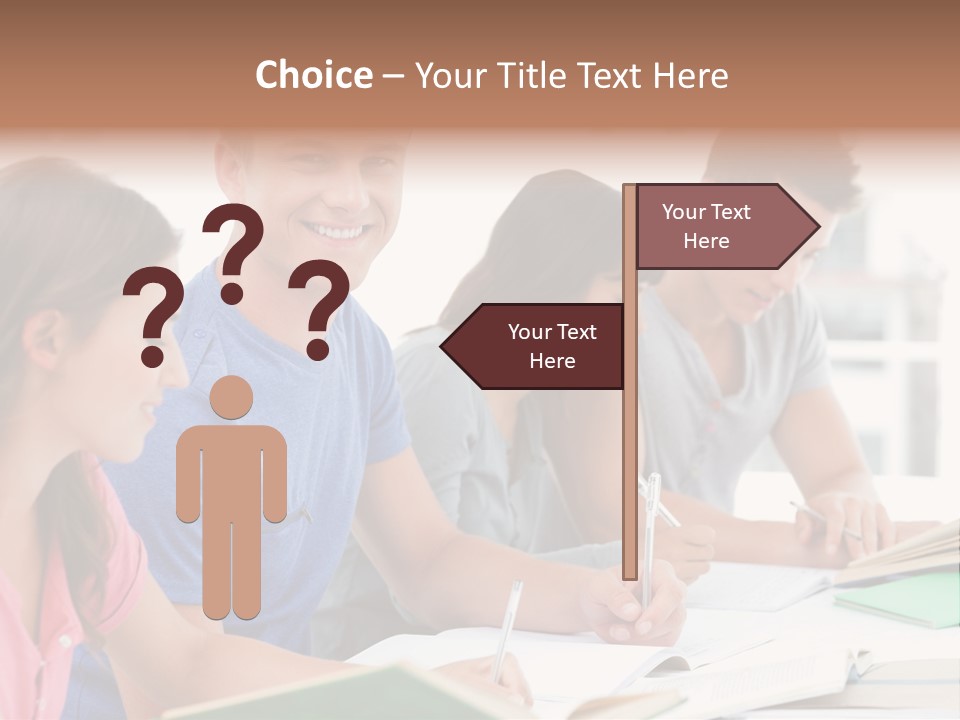 Beautiful Side View Male PowerPoint Template