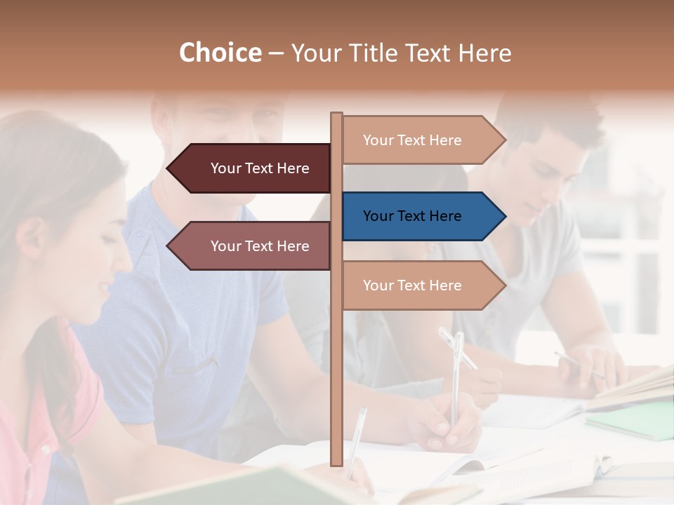 Beautiful Side View Male PowerPoint Template