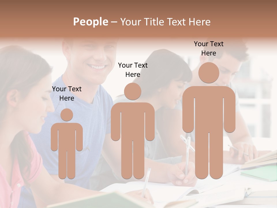 Beautiful Side View Male PowerPoint Template