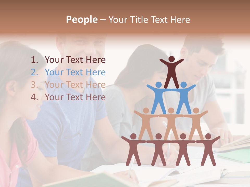 Beautiful Side View Male PowerPoint Template