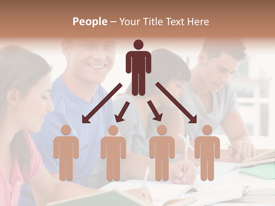 Beautiful Side View Male PowerPoint Template