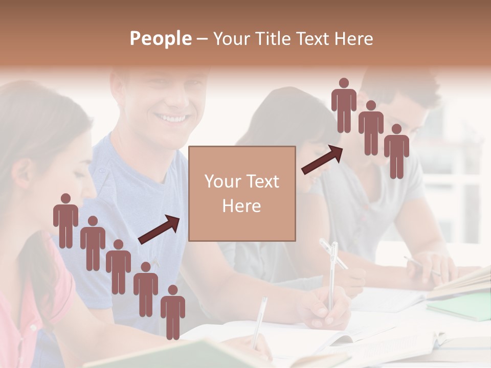 Beautiful Side View Male PowerPoint Template