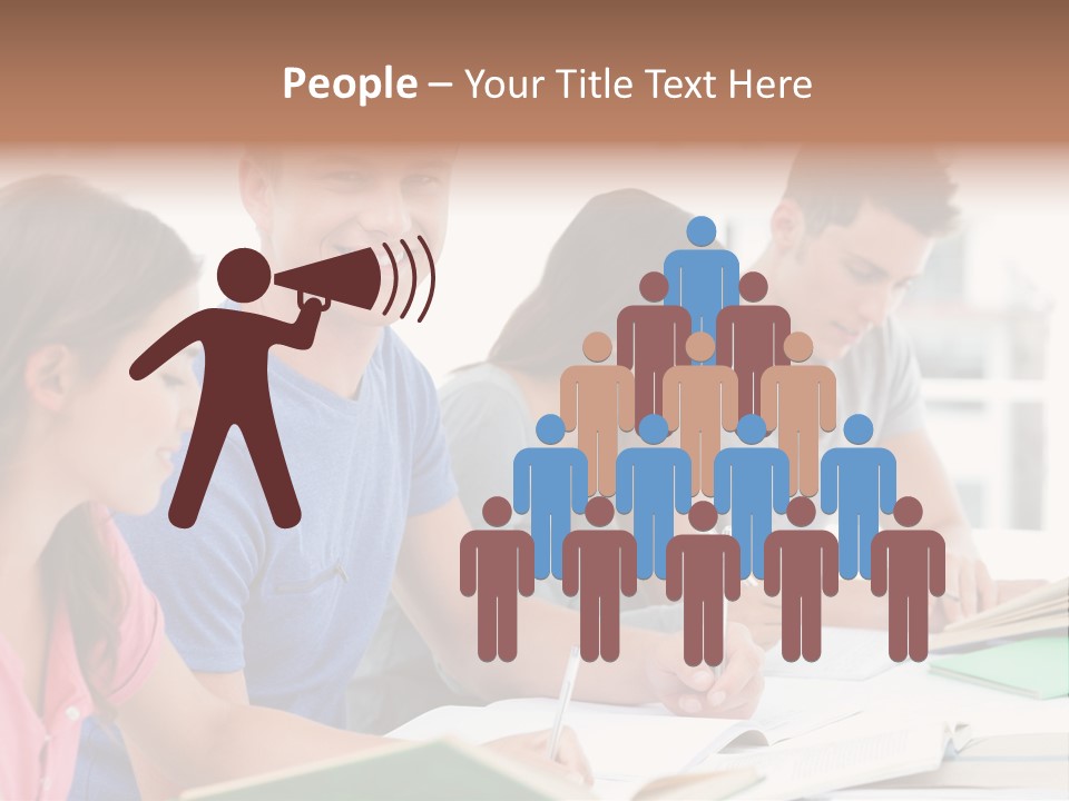 Beautiful Side View Male PowerPoint Template