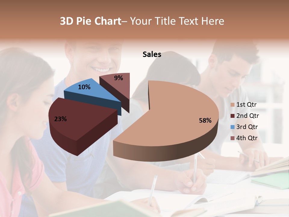 Beautiful Side View Male PowerPoint Template