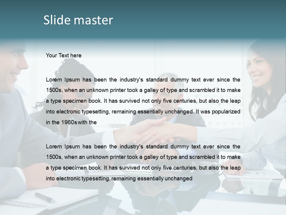 Employee Mature Adult Woman PowerPoint Template