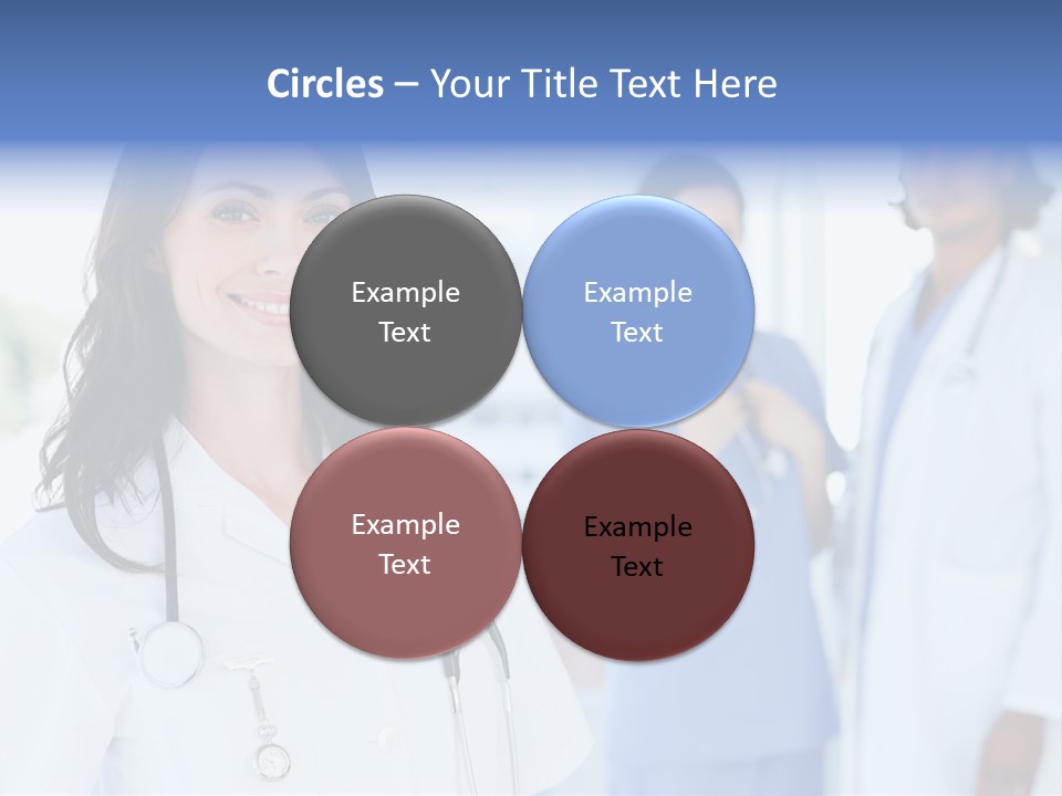 A Group Of Doctors Standing In A Hospital PowerPoint Template