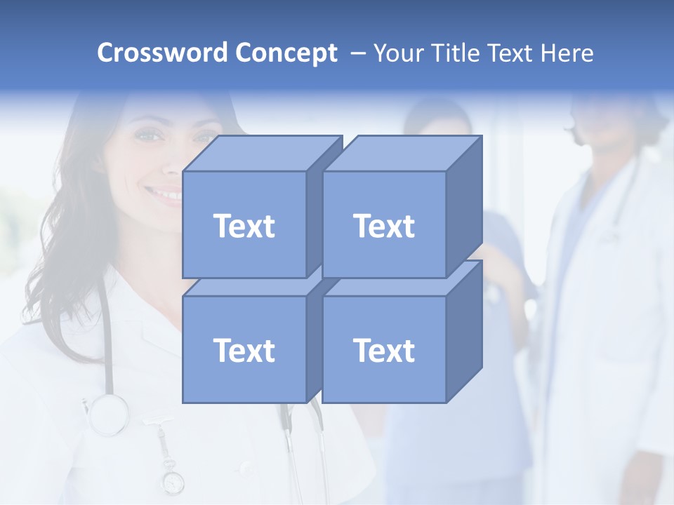 A Group Of Doctors Standing In A Hospital PowerPoint Template