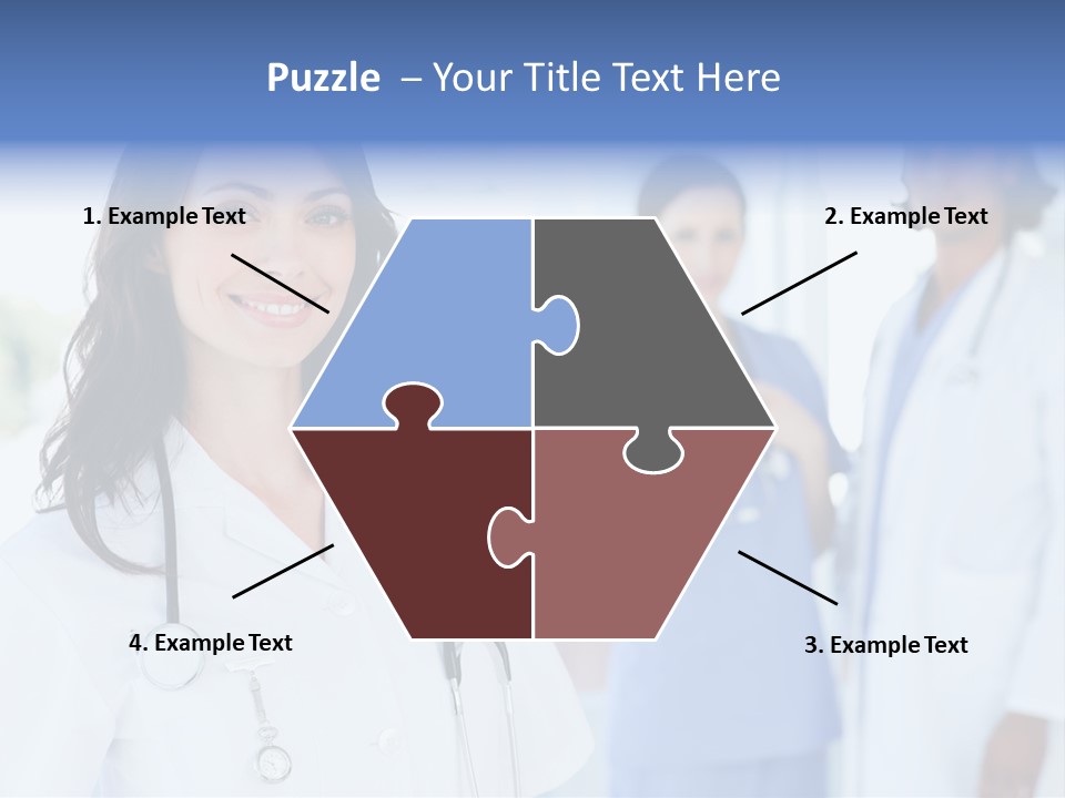 A Group Of Doctors Standing In A Hospital PowerPoint Template