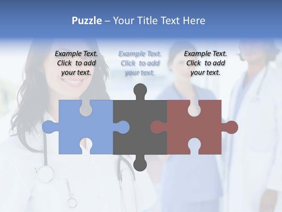 A Group Of Doctors Standing In A Hospital PowerPoint Template