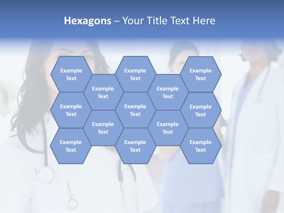 A Group Of Doctors Standing In A Hospital PowerPoint Template