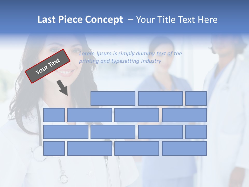 A Group Of Doctors Standing In A Hospital PowerPoint Template