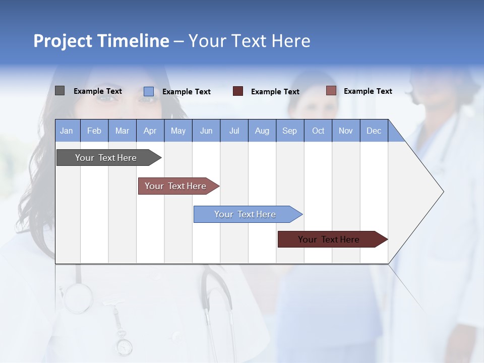 A Group Of Doctors Standing In A Hospital PowerPoint Template