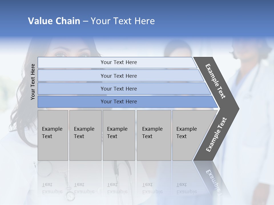 A Group Of Doctors Standing In A Hospital PowerPoint Template