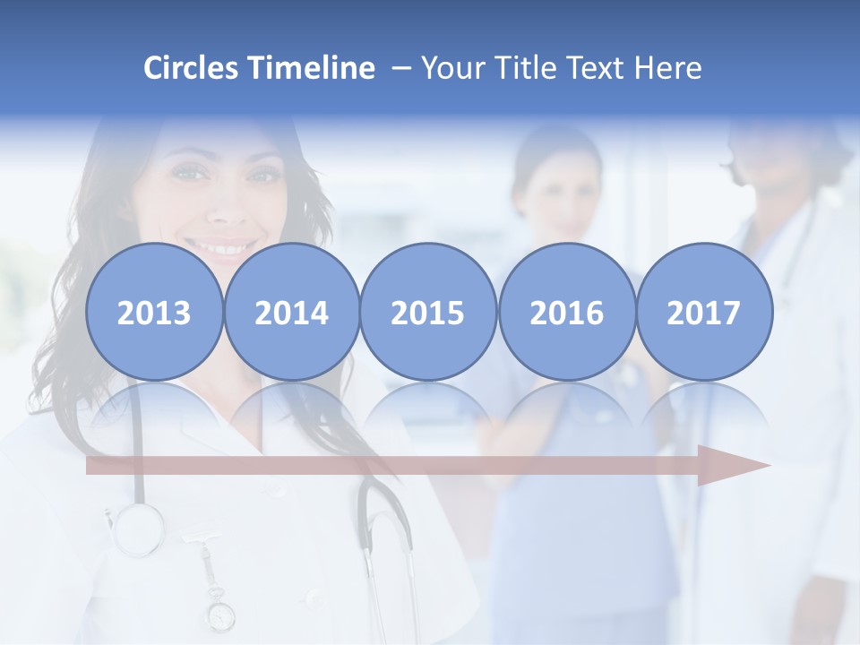 A Group Of Doctors Standing In A Hospital PowerPoint Template