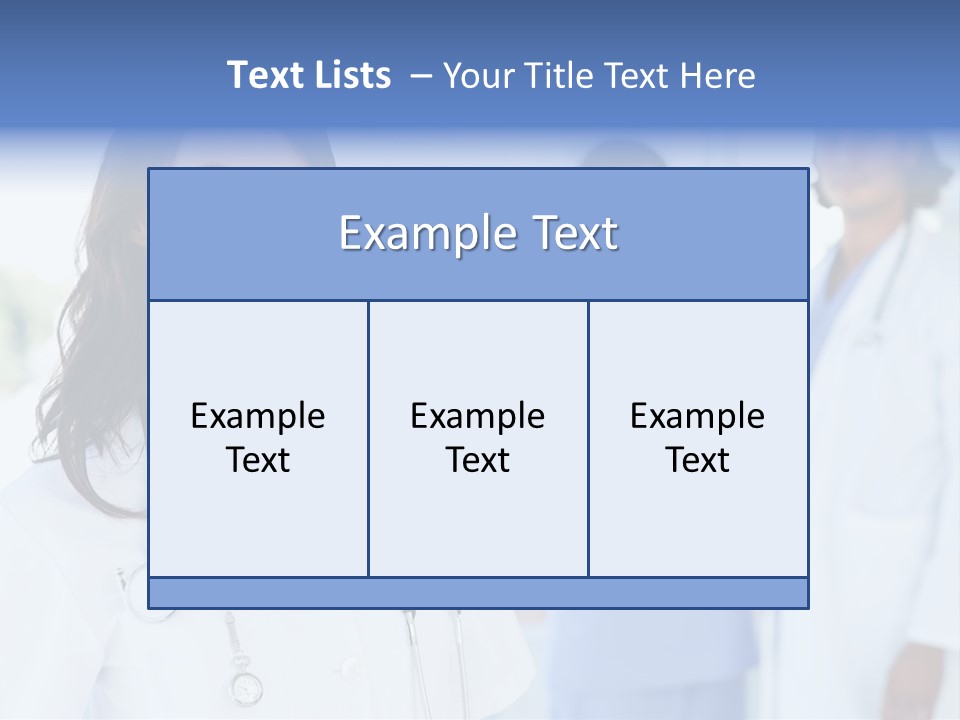 A Group Of Doctors Standing In A Hospital PowerPoint Template