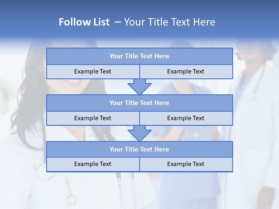 A Group Of Doctors Standing In A Hospital PowerPoint Template