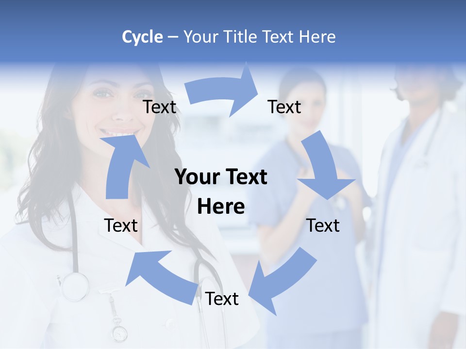 A Group Of Doctors Standing In A Hospital PowerPoint Template