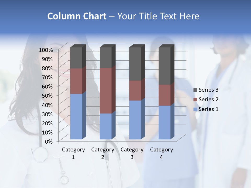 A Group Of Doctors Standing In A Hospital PowerPoint Template
