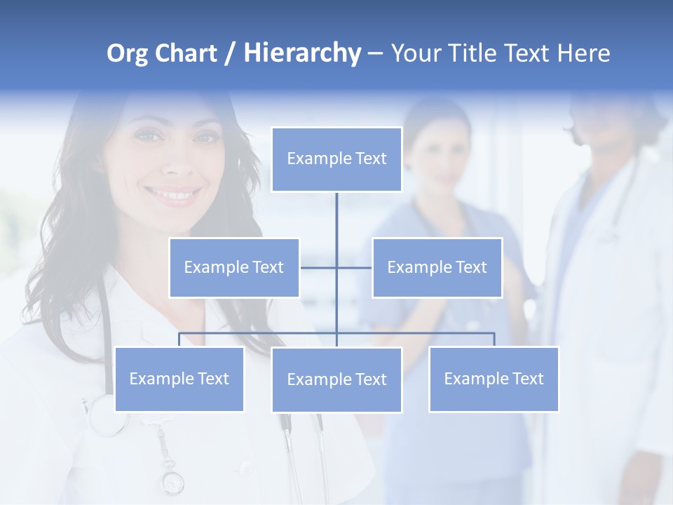 A Group Of Doctors Standing In A Hospital PowerPoint Template