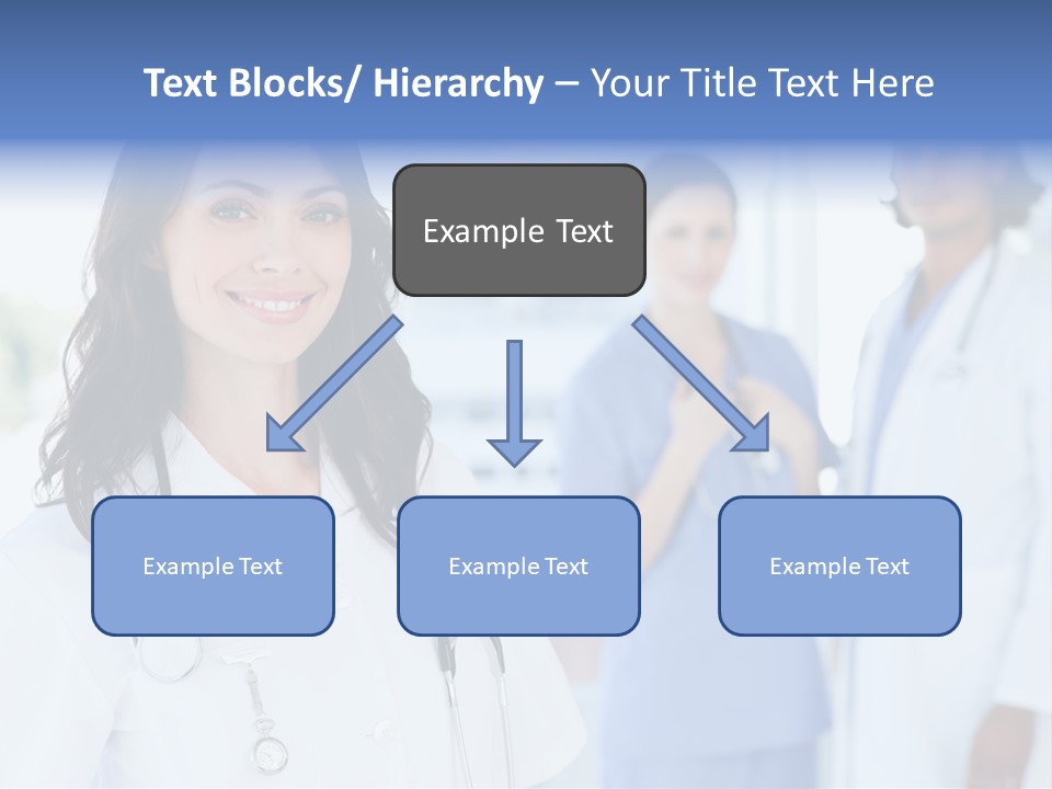 A Group Of Doctors Standing In A Hospital PowerPoint Template