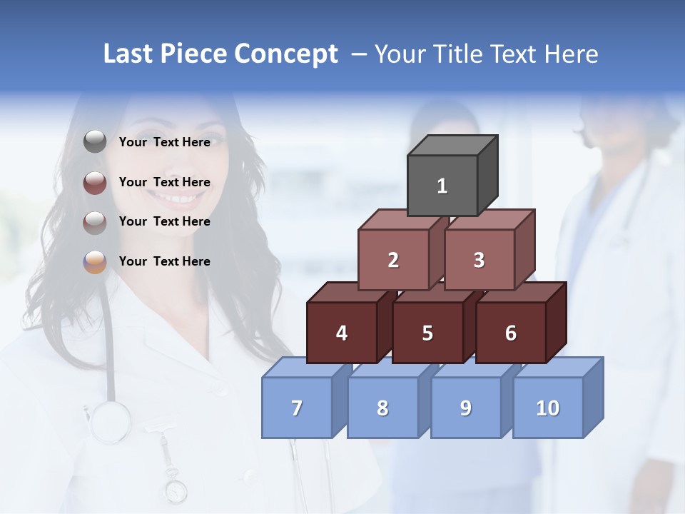 A Group Of Doctors Standing In A Hospital PowerPoint Template