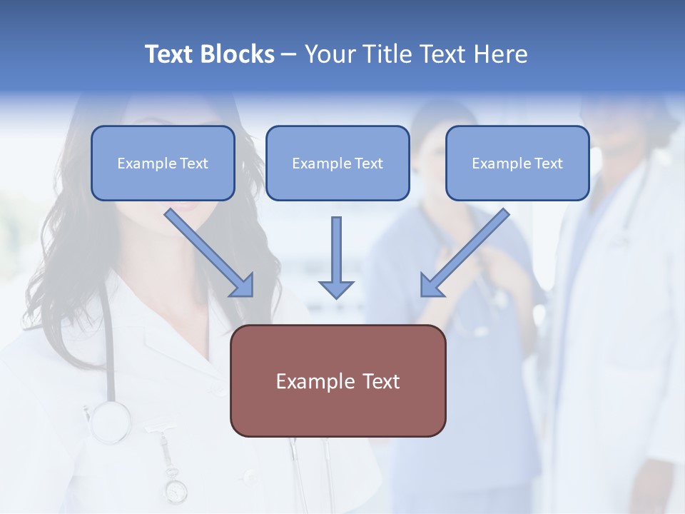 A Group Of Doctors Standing In A Hospital PowerPoint Template