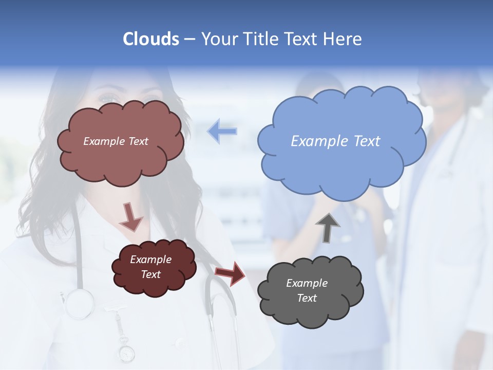 A Group Of Doctors Standing In A Hospital PowerPoint Template
