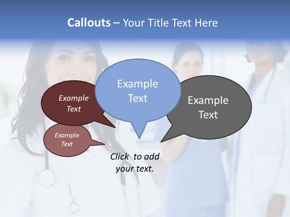A Group Of Doctors Standing In A Hospital PowerPoint Template