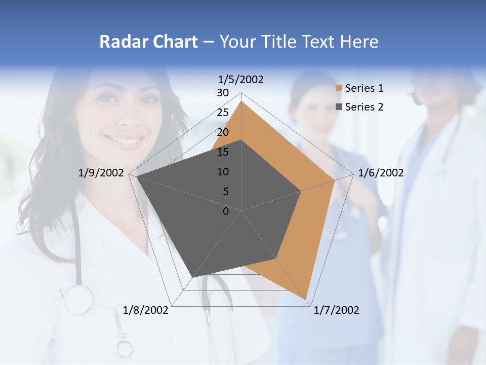 A Group Of Doctors Standing In A Hospital PowerPoint Template