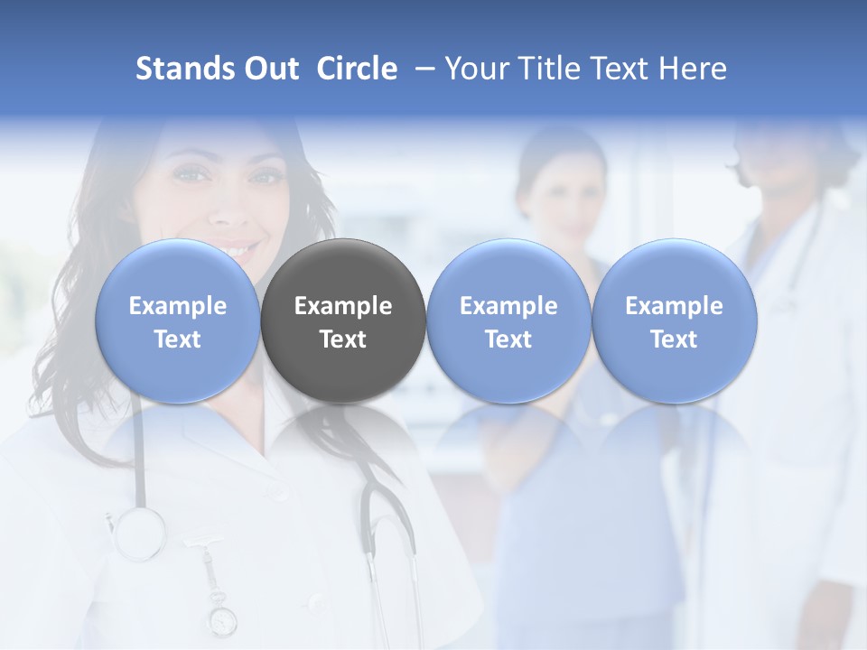 A Group Of Doctors Standing In A Hospital PowerPoint Template