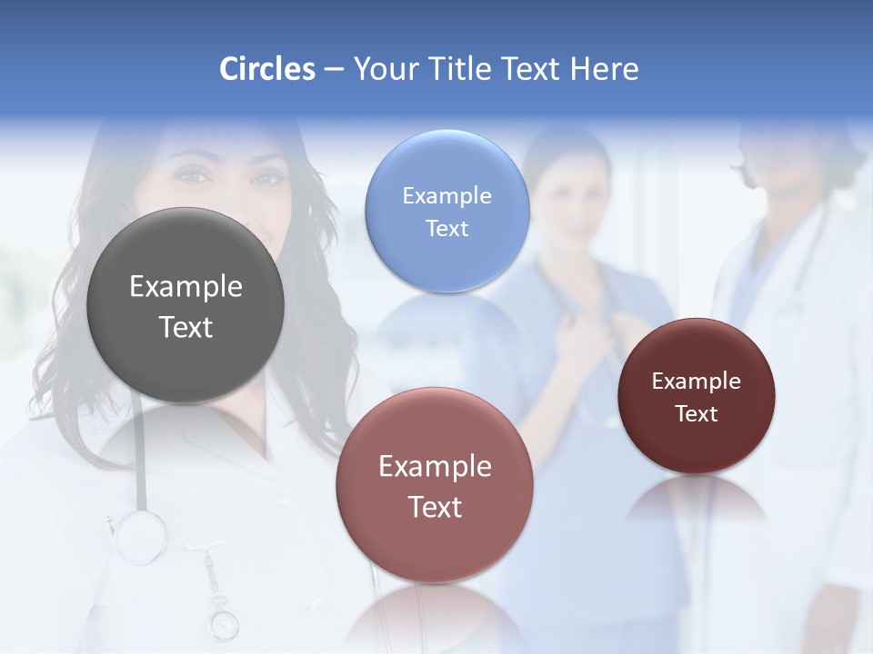 A Group Of Doctors Standing In A Hospital PowerPoint Template