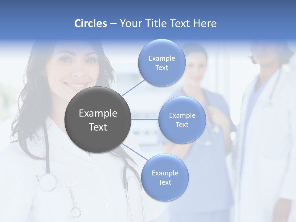 A Group Of Doctors Standing In A Hospital PowerPoint Template