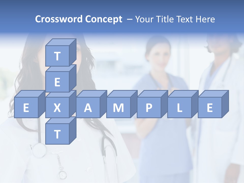 A Group Of Doctors Standing In A Hospital PowerPoint Template